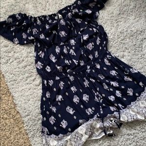 Off the shoulder romper